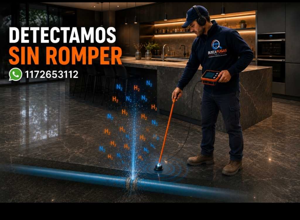 Detección de una fuga sin romper en una vivienda